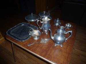 Silver Tea & Cake Service