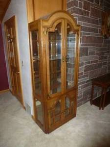 Oak Curio Cabinet