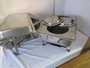 lot 24 image: Stainless Partial Chafing Sets
