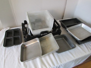 lot 37 image: Misc.  Cake Pans and Trays