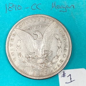 1890-CC Morgan Silver Dollar ...