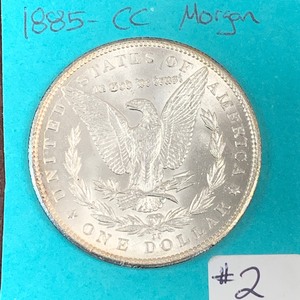 1885-CC Morgan Silver Dollar...