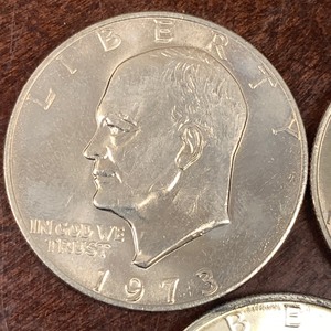 Lot Of (5) Eisenhower Dollar Coins...