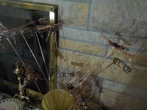 lot 181 image: Large Lamp, Glassware, Suitcase, Ph...
