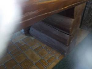 lot 157 image: Wood Primitive Bench...