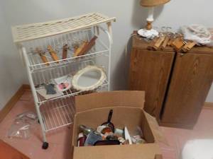 lot 191 image: Cabinet With Hangers, Wire...