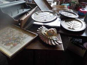 lot 82 image: Rolling Microwave Stand, Cabinet, T...
