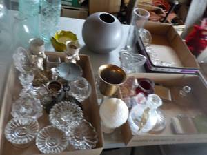 lot 129 image: Table full of Candle Holders, Oil L...