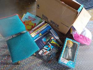 lot 166 image: Lot of Kids Toys, With Small Chair...