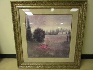 lot 108 image: WALL ART IN DECORATIVE FRAME