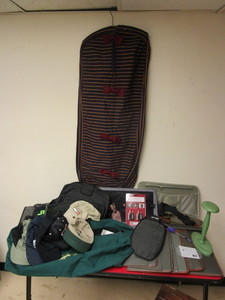 lot 132 image: PAC-SAFE TRAVEL SAFE, LUGGAGE LOCKS, GARMENT BAG, BAGS, HATS