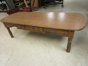 lot 142 image: WOOD COFFEE TABLE