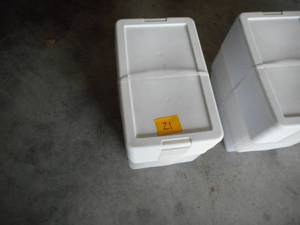 lot 21 image: (47) New Sterilite 6 qt Storage Containers