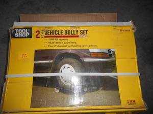 lot 12 image: (4) 1000 lb Vehicle Dollies (2 x 2pk)