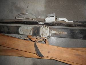 lot 33 image: Vintage Wooden Skis