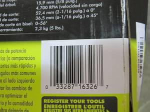 lot 14 image: RYOBI 18-Volt ONE Cordless 6-12 in. Circular Saw (Tool Only) - Untested