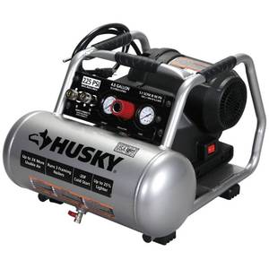 lot 48 image: Husky 4 Gal. 225 PSI High Performance Crew Electric Portable Air Compressor