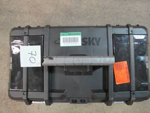 lot 70 image: Husky 22 in. Plastic Portable Tool Box with Metal Latches in Black