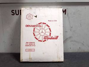 lot 23 image: 8 Galvanized Windmill - Model M1 American Style