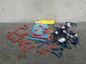 lot 105 image: Lot of Garage Storage Hooks - For Ladders, Bikes and More