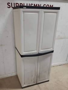 lot 132 image: Plastic Storage Cabinet 60 x 25 x 18