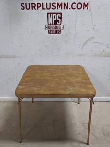 lot 57 image: Folding Card Table 33 x 33 x 28