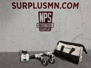 lot 12 image: Masterforce 12V Impact and Driver kit - 2  Batteries