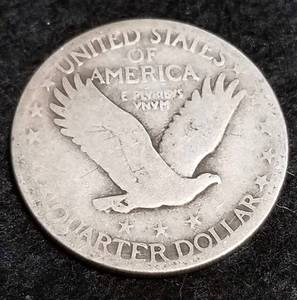 lot 13 image: 1927 STANDING LIBERTY QUARTER