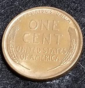 lot 25 image: 1909 US WHEAT CENT UNC
