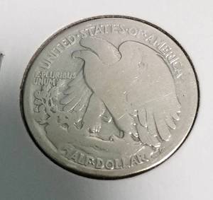 lot 33 image: 1916-S WALKING LIBERTY HALF DOLLAR