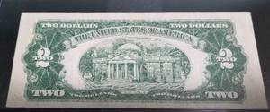 lot 06-A image: 1953-A US RED SEAL $2 FEDERAL RESERVE NOTE