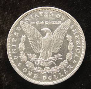 lot 06 image: 1892 MORGAN SILVER DOLLAR AU DETAILS