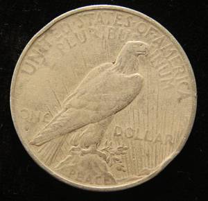 lot 57 image: 1935-S PEACE SILVER DOLLAR BETTER DATE COIN