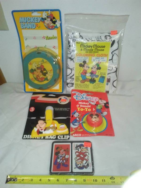 lot 225 image: Disney new & opened items. and Disney Mickey Mouse Misc. New in Package.