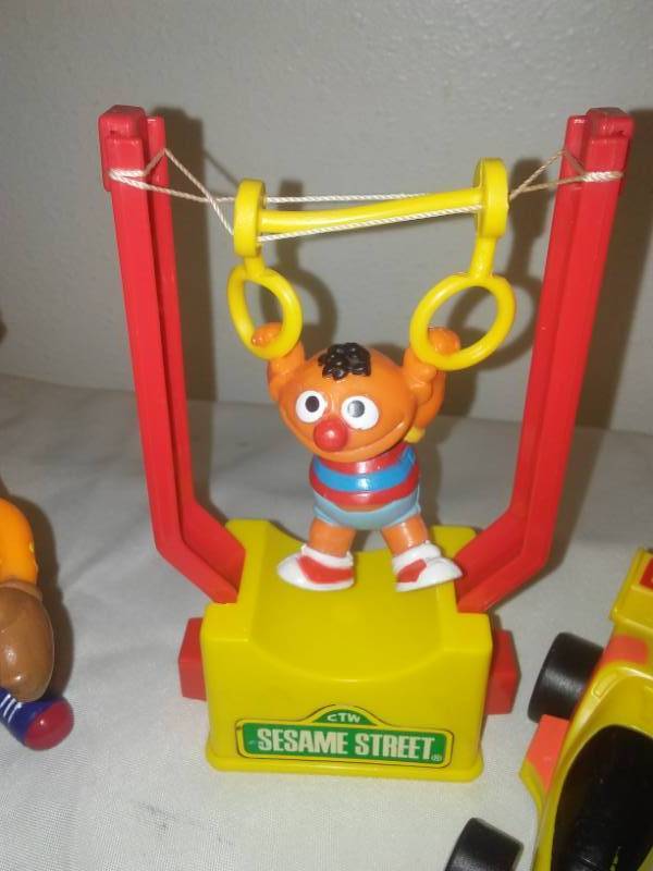 lot 227 image: Big Variety- Sesame Street,  Disney, Batman, McDonalds, Mickey Mouse -vintage -parachute and more