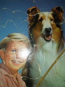 lot 23 image: Lassie Tray puzzle by Whitman RARE.