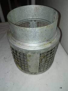 lot 58 image: Galvanized fireplace, vent exhaust cap