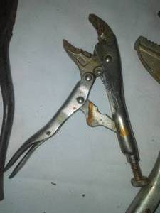 lot 152 image: Wrenches - Cresent, Vice grip, pliers, cutter.