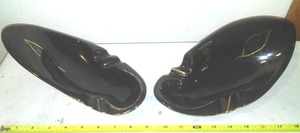lot 170 image: 2 ceramic art deco ashtrays - Circa 1960.