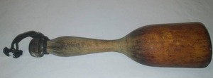 lot 171 image: Primitive wood Potato Masher, Mallet