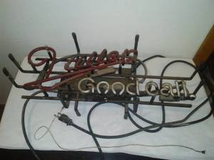 lot 177 image: Neon Miller Beer Window Sign, Good Call
