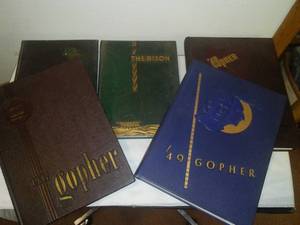 lot 183 image: Vintage MN Gophers & NDSU Bison Yearbooks - 5.