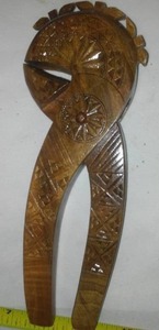 lot 191 image: Vintage hand carved wood nutcrackers