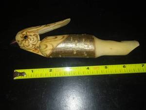 lot 204 image: Bird whistle made in Germany of wood, Hand Crafted.