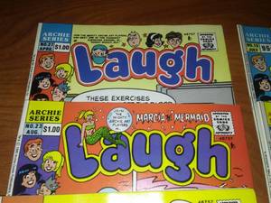 lot 293 image: Archie comics Laugh Vol. 1 and 2 issues.
