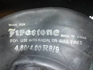 lot 320 image: Firestone Inner tubes - 8 New in Pkg