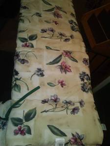 lot 329 image: 2 chaise lounge chair pads 74 x 24. Like NEW