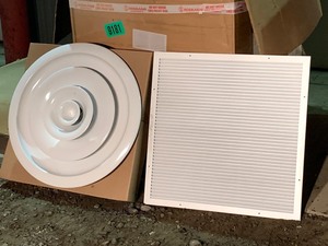 Pallet Lot Of New Round Diffusers & Supply Registers
