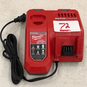 lot 72 image: Milwaukee M18  M12 Rapid-Charge Ba...