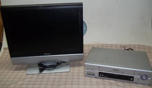 lot 120 image: TV with Built in DVD Player and VCR